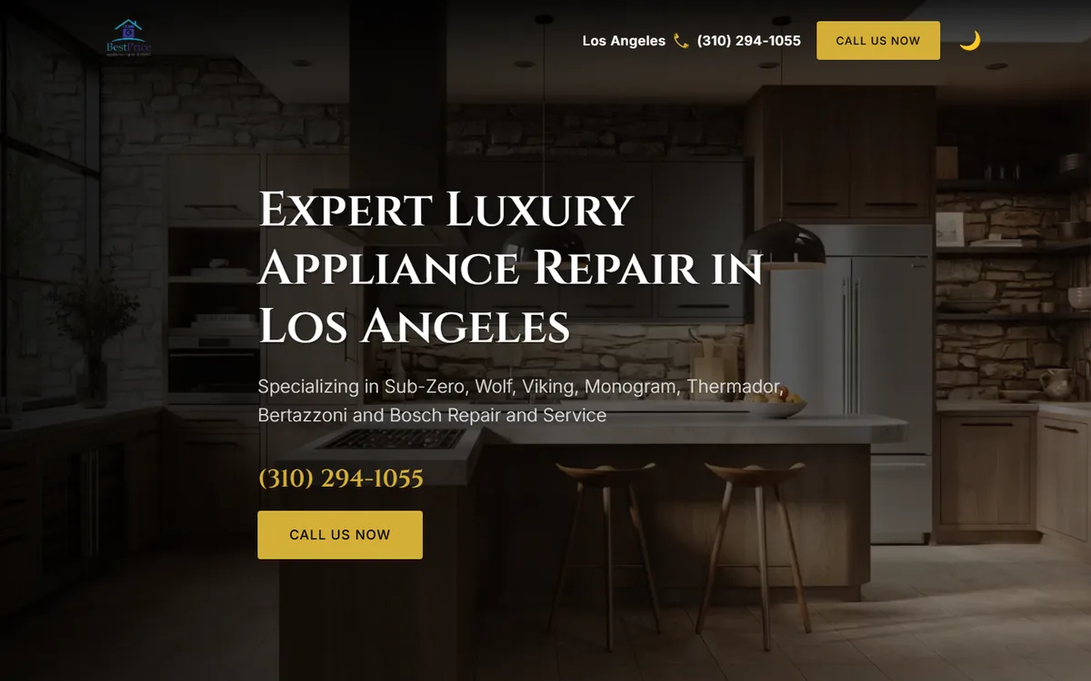 BestPrice Luxury Repair website